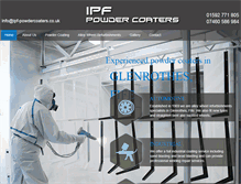 Tablet Screenshot of ipf-powdercoaters.co.uk